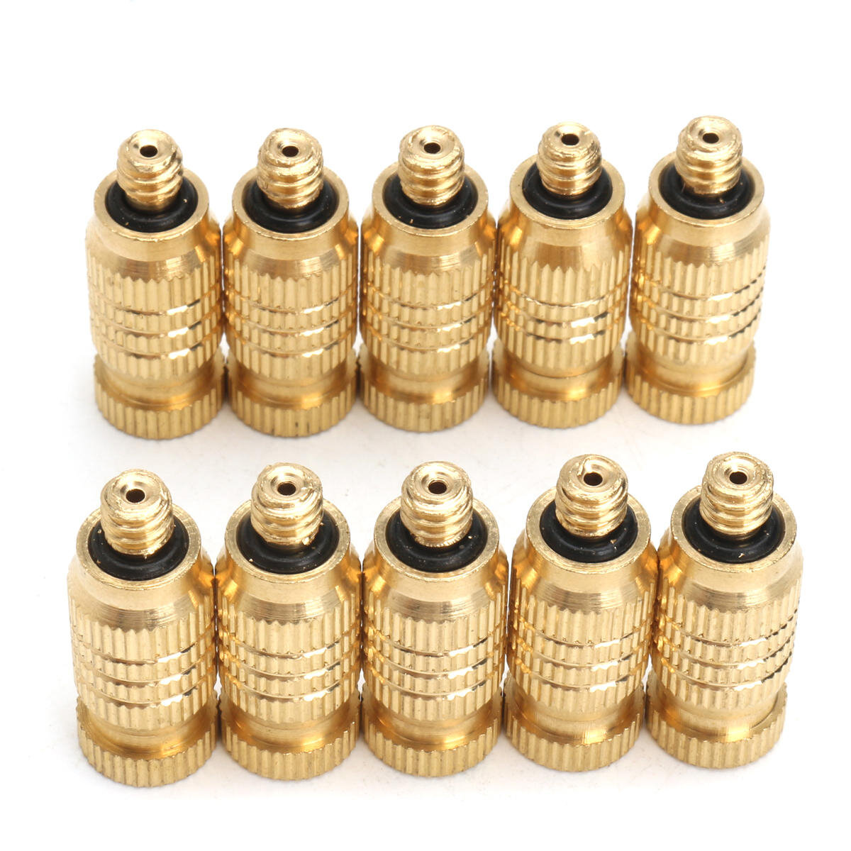 10Pcs 4mm Male Threaded Brass Fogging Nozzle Spray Sprinkler Head Irrigation Cooling